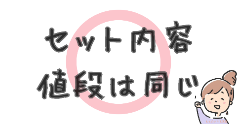 ケノン公式と楽天の基本的なセット内容は同じ！税込み69,800円